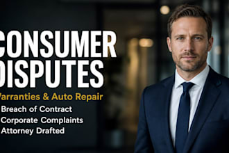 write a consumer complaint or warranty dispute demand letter