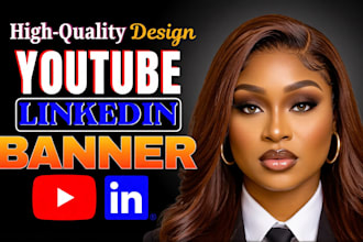design high quality youtube banner linkedin banner pfp logo in 24hrs