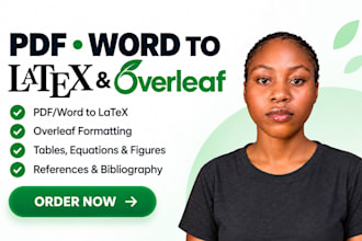 convert PDF or word to latex and fix apa, ieee, mla references