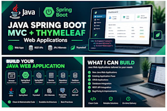 develop java web applications using spring boot