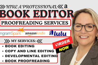 edit fiction or nonfiction manuscript, developmental book editor
