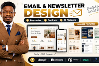 design klaviyo mailchimp brevo omnisend email template newsletter design