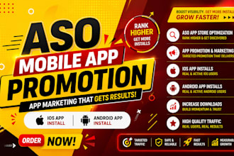 aso mobile app promotion app marketing IOS app install android