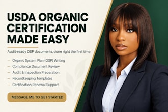 prepare usda organic certification osp documents for farms