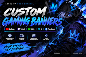 design custom gaming and streaming graphics