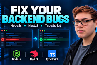 fix node js, nestjs, and typescript backend bugs