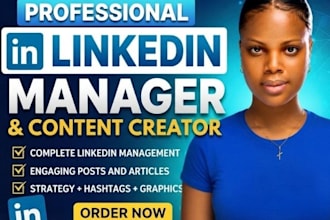 be your linkedin marketing manager and content creator