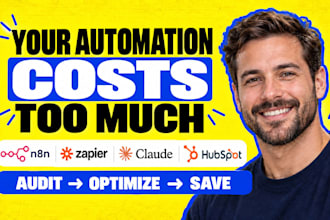 build ai CRM cost audit automation n8n zapier claude hubspot