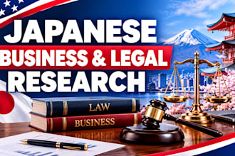 conduct professional japanese business and legal research