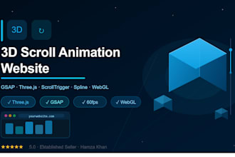 build a 3d scroll animation website with gsap and three js