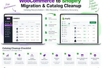 migrate woocommerce to shopify and clean up your catalog