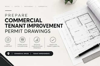 prepare commercial tenant improvement permit drawings