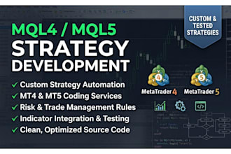 code your trading strategy into mt4 mt5 expert advisor in mql4 mql5 automate