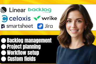 setup linear backlog celoxis wrike smartsheet jira teamwork scoro morningmate