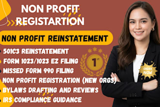 do non profit registration, reinstate revoked 501c3 non profit tax exempt status