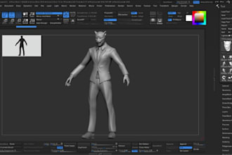 custom dnd miniature stl sculpting for detailed resin 3d printing in zbrush