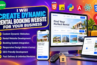 build booking website rental website  for your business