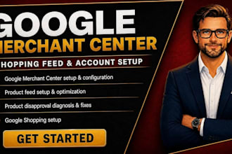 set up and optimize google merchant center, shopping ads, fix gmc issues