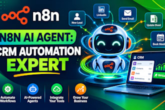build n8n ai agent for hyper personalized CRM automation workflows