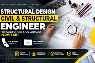 be your civil and structural engineer for california and colorado permit set