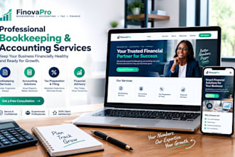 design a bookkeeping accounting tax finance website and generate leads