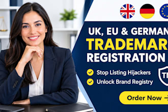 file and secure your UK eu germany trademark and amazon brand registry