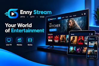build iptv app, ott app, vod app for smart tv and mobile