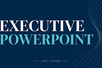 create an executive powerpoint for your technology proposal