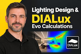 create professional lighting design and dialux evo calculations