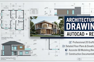 make architectural drawing in autocad and revit