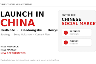 help you launch on rednote xiaohongshu and douyin in china