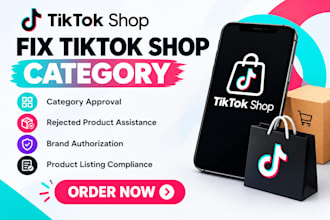 fix tiktok shop category approval, rejected tik tok shop and brand approval