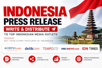 write and distribute your indonesia press release to top indonesian media outlet