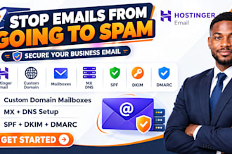 configure hostinger business email custom domain mailboxes mx spf dns dmarc dkim