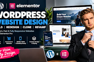 redeisgn, revamp business website or clone wodpresss website with elenmento pro