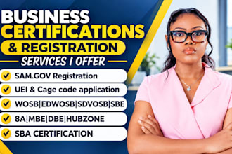 do sam gov, cage code, uei, wosb, edwosb, 8a, dbe, mbe, sba, vosb, mwbe, sdvosb