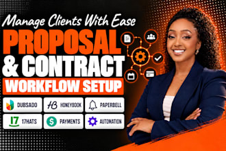 dubsado honeybook paperbell 17hats proposal contract payment workflow