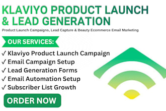 do klaviyo product launch campaigns lead generation beauty ecommerce stores