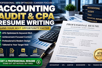 write an ats accounting audit CPA resume CV