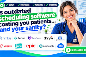 setup nimble tebra carepatron thryv guardianhome vagaro  jane epic nexhealth crm