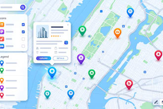 create an interactive map, location map, custom map for your website
