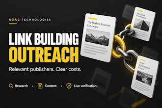 manage relevant link building outreach and verify live placements