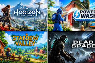 create steam capsule art, steam page game cover, game banner, steam artwork