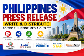 write and distribute your philippines press release to top philippines news site