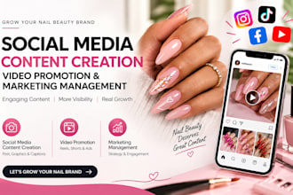 do nail beauty social media content creation video promotion markert management