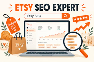 be your etsy shop member as SEO expert