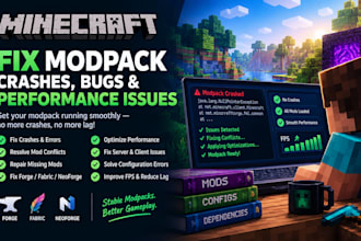 fix minecraft modpack crashes bugs and performance issues
