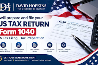 prepare and file your US tax return, form 1040, us tax filing, tax preparation