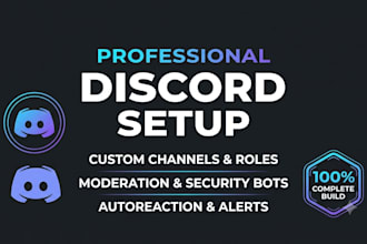 setup a fully customized gaming or community discord server