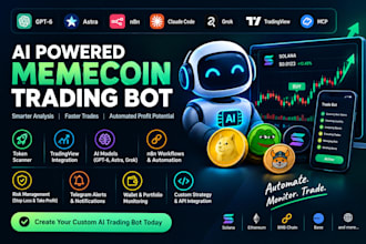 ai powered memecoin trading bot gpt6 astra n8n claude code tradingview grok mcp